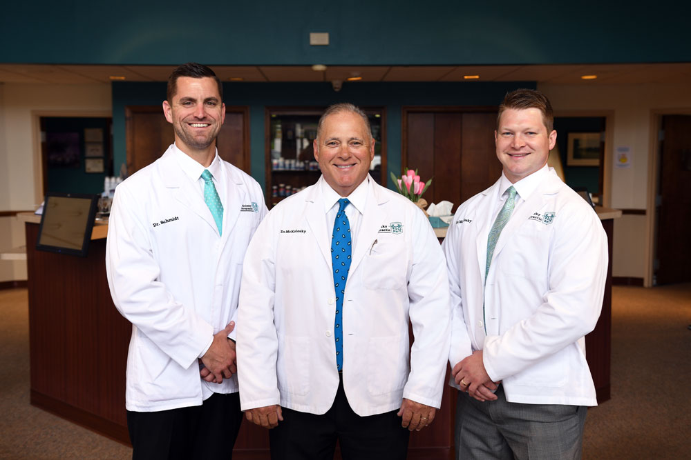 Dr Chad Schmidt, Dr Dennis Mckolosky, and Dr Nick McKolosky